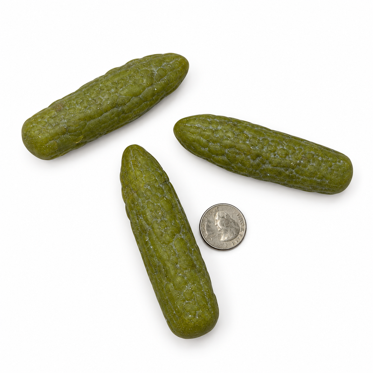 Large hand-carved jade crystal pickle - Magick Souls