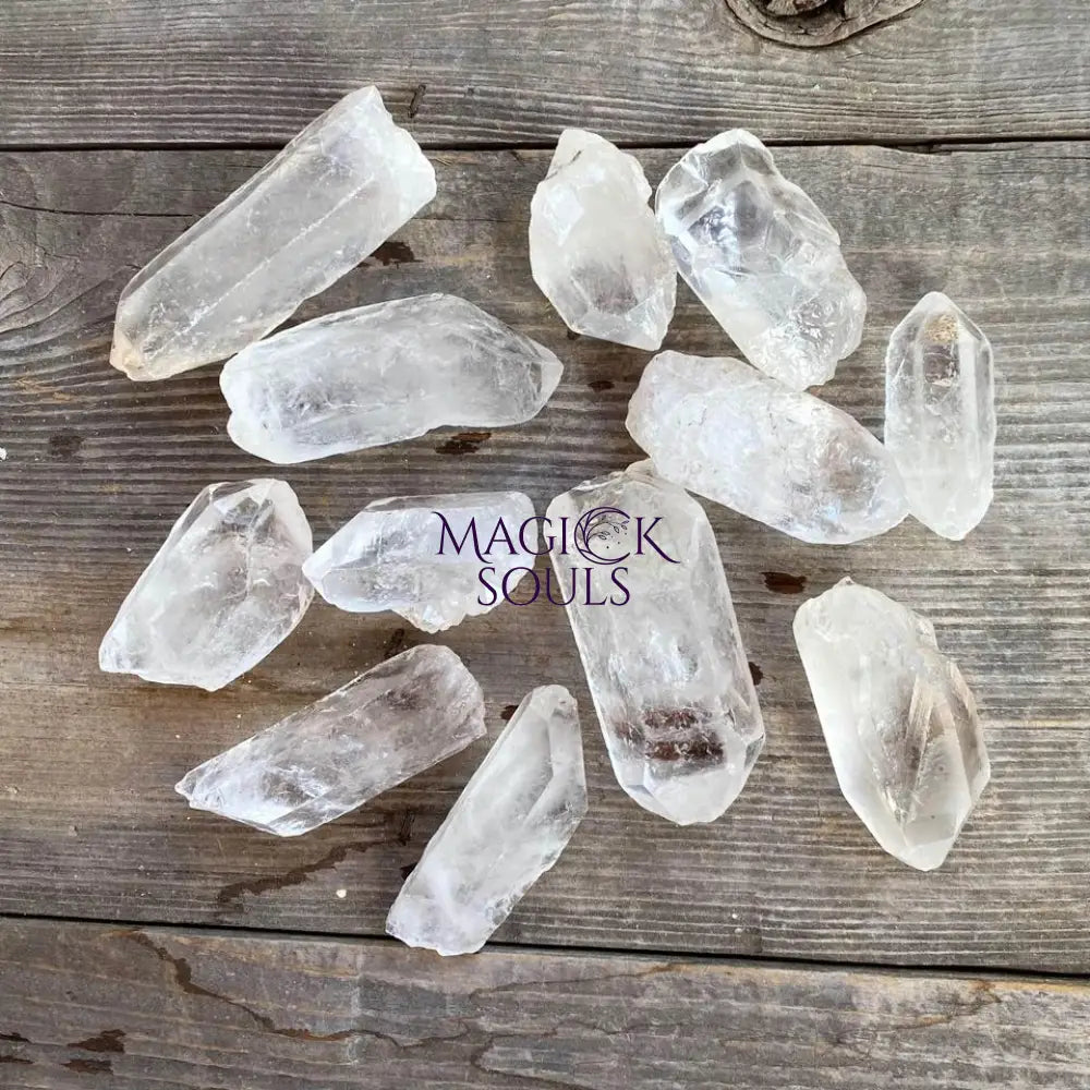 1 lb Brazilian Clear Quartz Crystal Points - Magick Souls