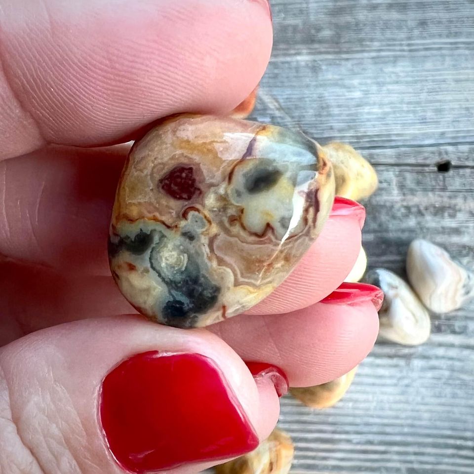 Tumbled Crazy Lace Agate Crystal - Magick Souls