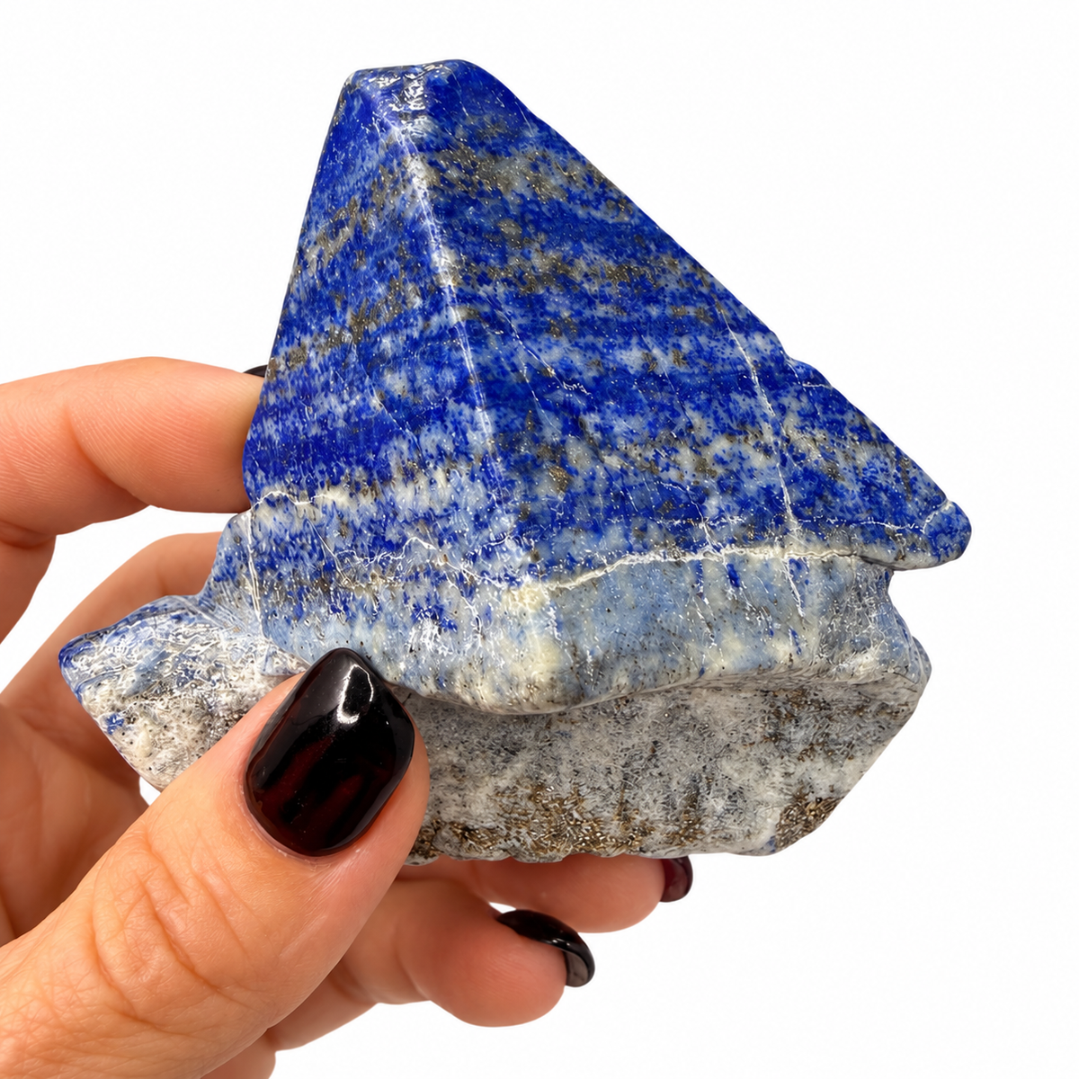 Lapis lazuli slab close-up with natural landscape pattern - Magick Souls