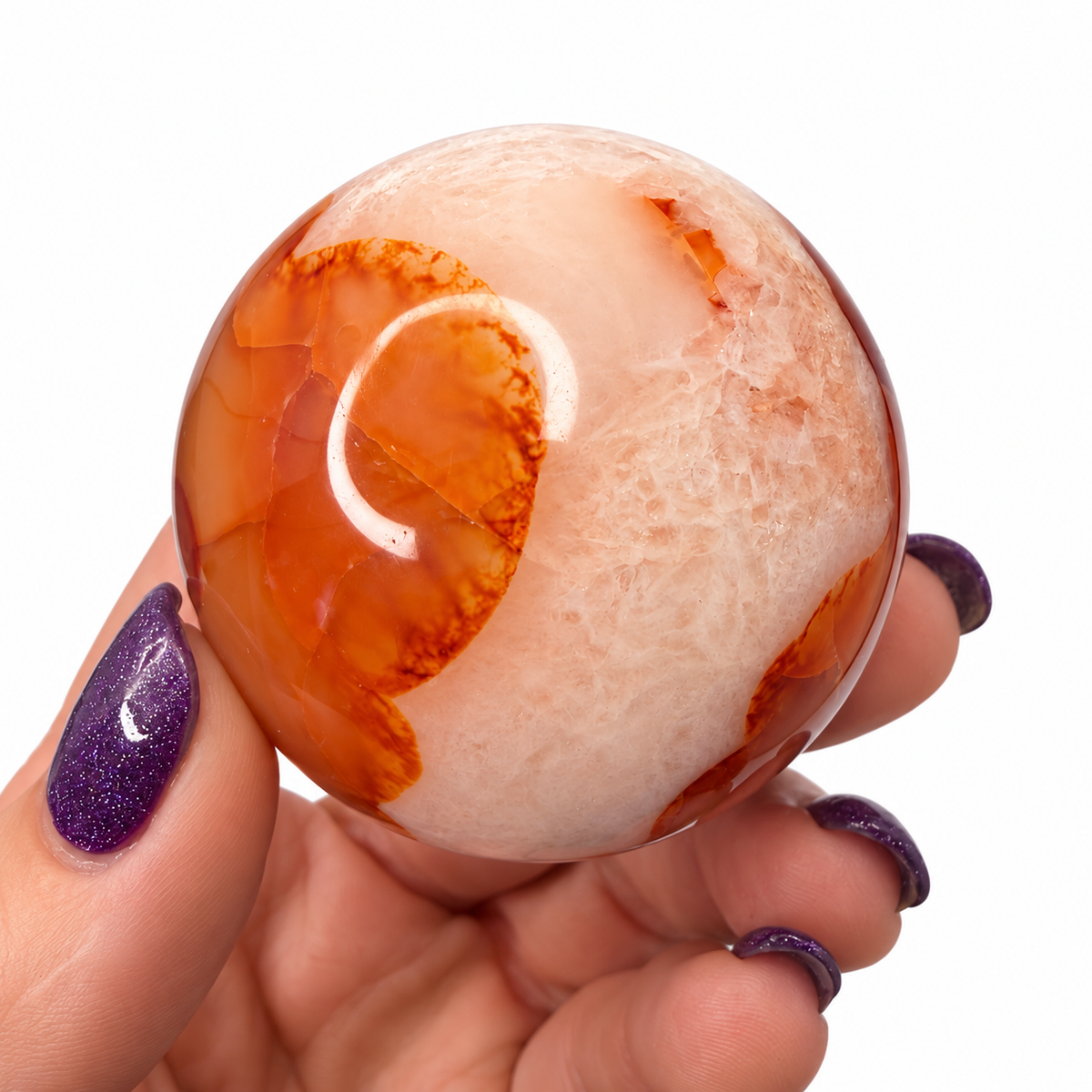 Carnelian Sphere No. 3 – 50mm Polished