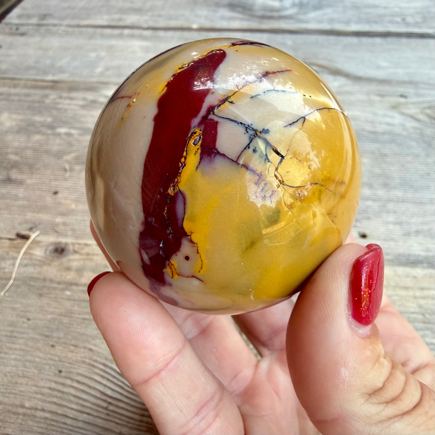Mookaite Jasper Sphere – 50mm Polished Crystal Ball