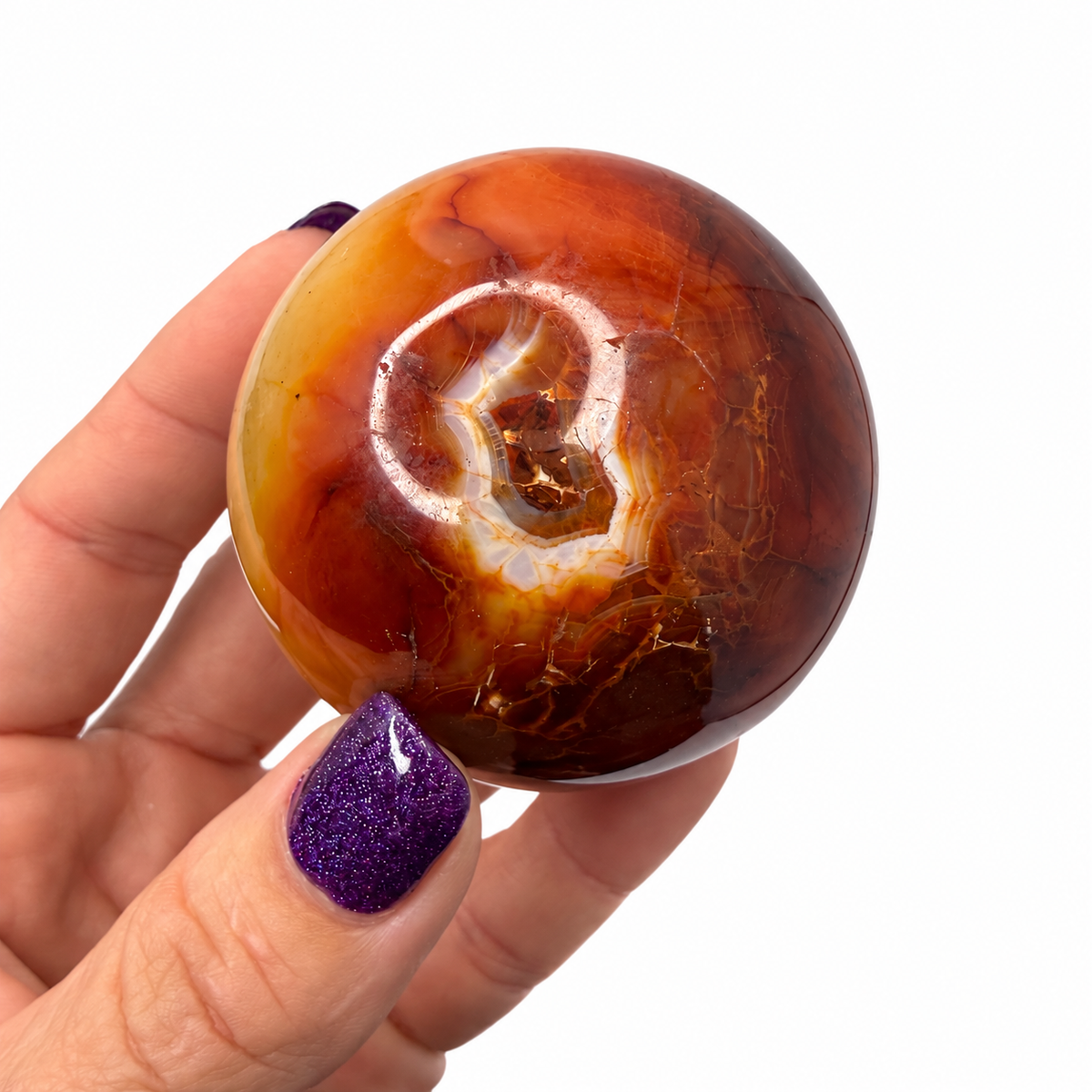 Carnelian Sphere No. 2 – 60mm Polished