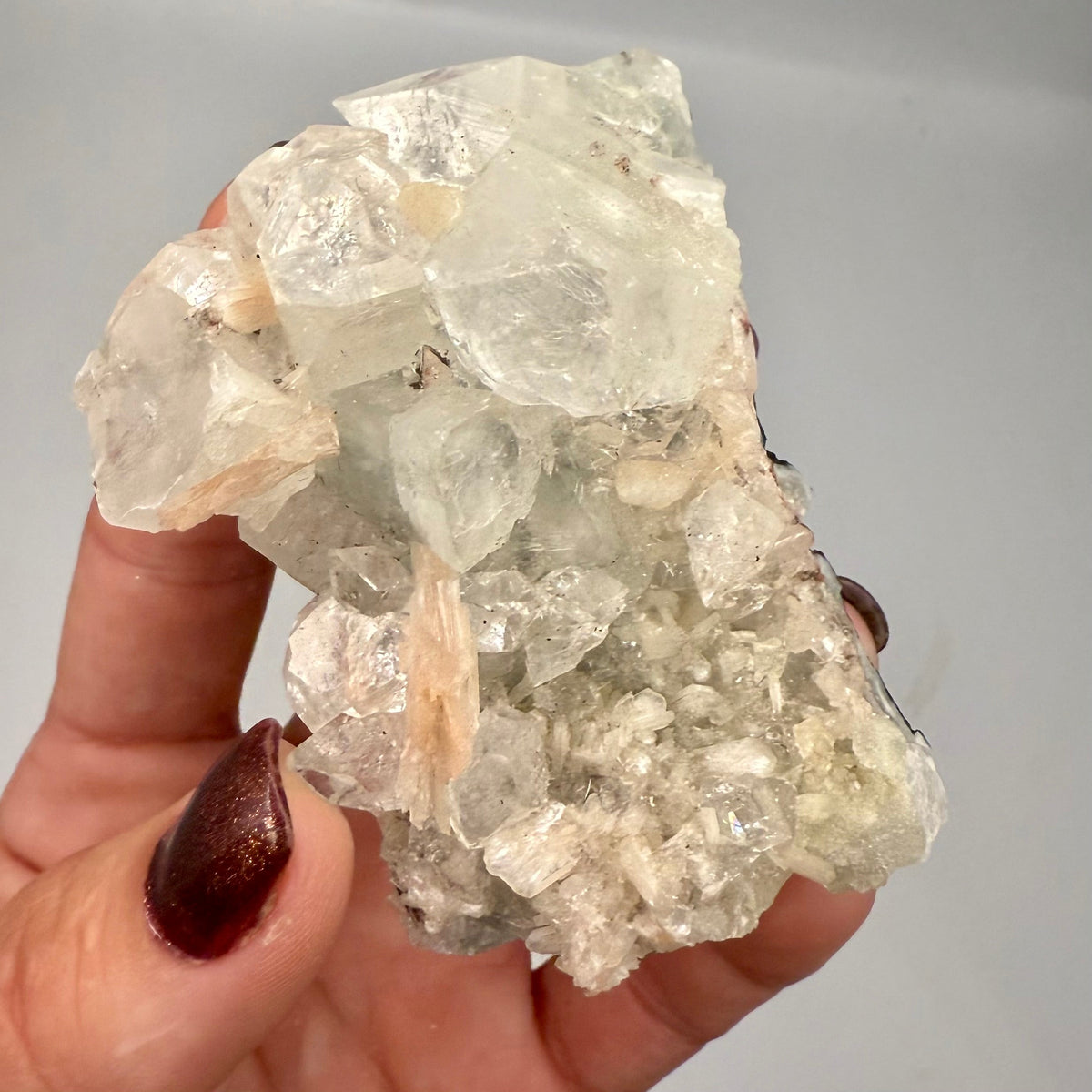 Natural Apophyllite Crystal Clusters 8