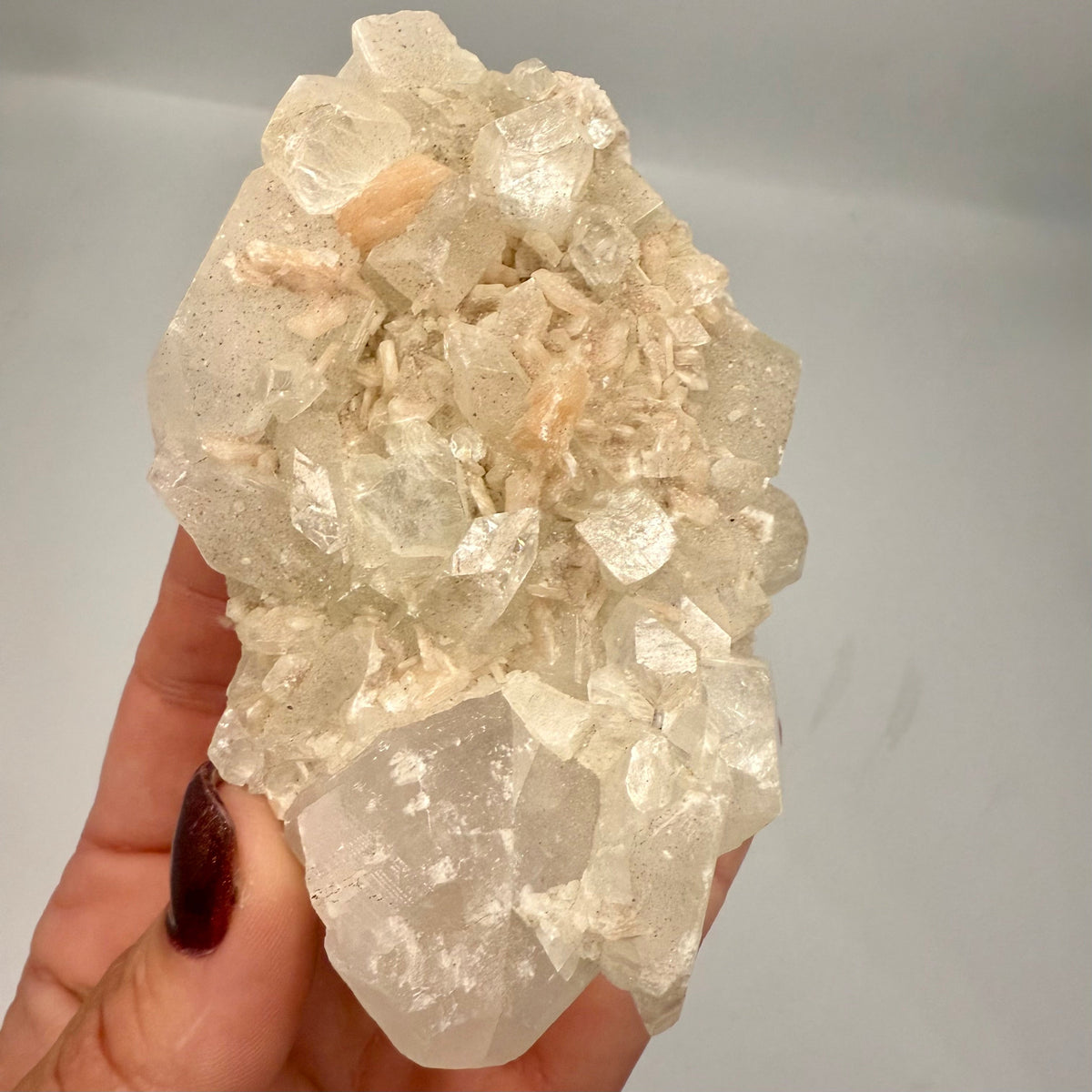 Natural Apophyllite Crystal Clusters 9