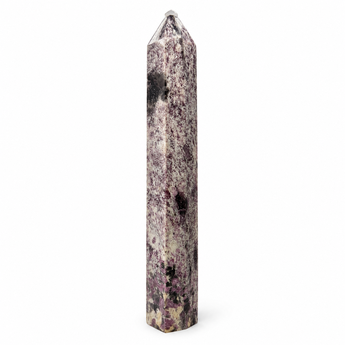 Point of 14 inch Unicorn Stone crystal tower