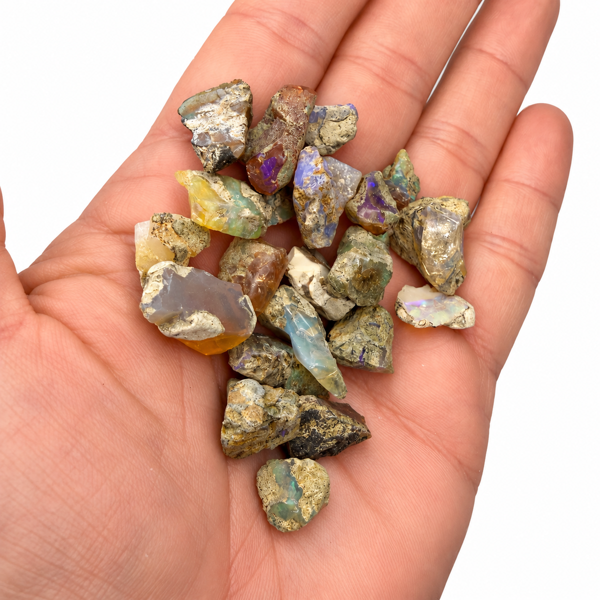 Ethiopian Welo Opal Rough – 20 Gram Lots approx 18-25 pcs
