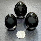Black Obsidian Egg Carving Gemstone Crystal Decor Supply Home & Living > Home Decor > Home Accents > Rocks & Geodes