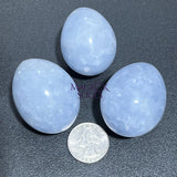 Blue Calcite Crystal Egg Carving Wholesale Home & Living > Home Decor > Home Accents > Rocks & Geodes