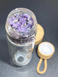 Crystal Infused Glass Water Bottle (Interchangeable Base) Gemstone Infuser Home & Living > Kitchen & Dining > Drink &