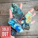 Labradorite One Side Polished Slab - Magick Souls