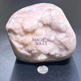 Large Pink Amethyst Druzy Crystal Cluster Standing Freeform Select Polished Carving Home & Living > Home Decor > Home