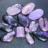 Purple Charoite Cabochons Craft Supplies & Tools > Beads Gems & Cabochons > Cabochons