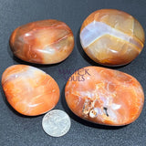 Red Carnelian Agate Crystal Palm Stone Wholesale Home & Living > Home Decor > Home Accents > Rocks & Geodes