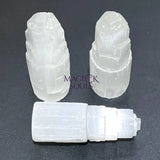 Selenite Crystal Standing Tower Medium (4 Inches) Gemstone Home Decor Supply Home & Living > Home Decor > Home Accents