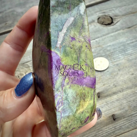 Stichtite with Serpentine Atlantisite Freeform – Barberton South Africa Home & Living > Home Decor > Rocks & Geodes