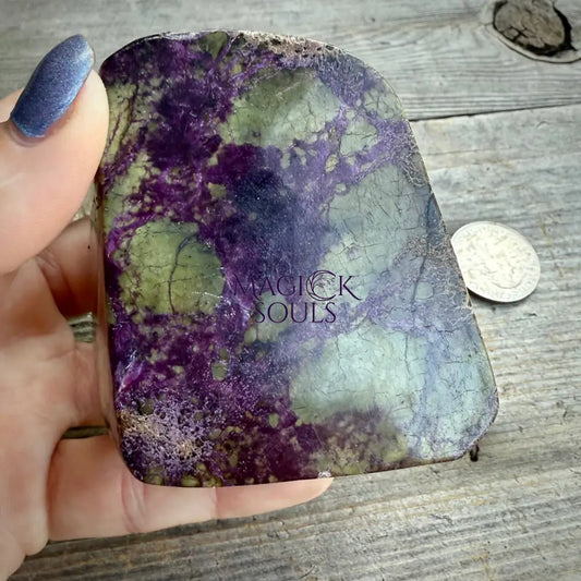 Stichtite with Serpentine Freeform – Barberton South Africa Home & Living > Home Decor > Rocks & Geodes