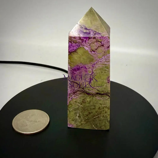 Stichtite with Serpentine Atlantisite Towers – Barberton South Africa Home & Living > Home Decor > Rocks & Geodes