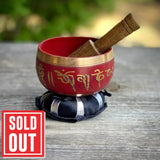 Tibetan Singing Bowl with Striker and Cushion - Magick Souls