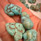Tumbled Tibetan Turquoise Stone Rocks & Fossils