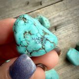 Tumbled Tibetan Turquoise Stone Rocks & Fossils