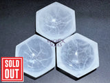 Wholesale Bulk Lot 3 Pack Of Selenite Crystal Hexagon Bowl Crystal Dish Charging Plate Home & Living > Spirituality &