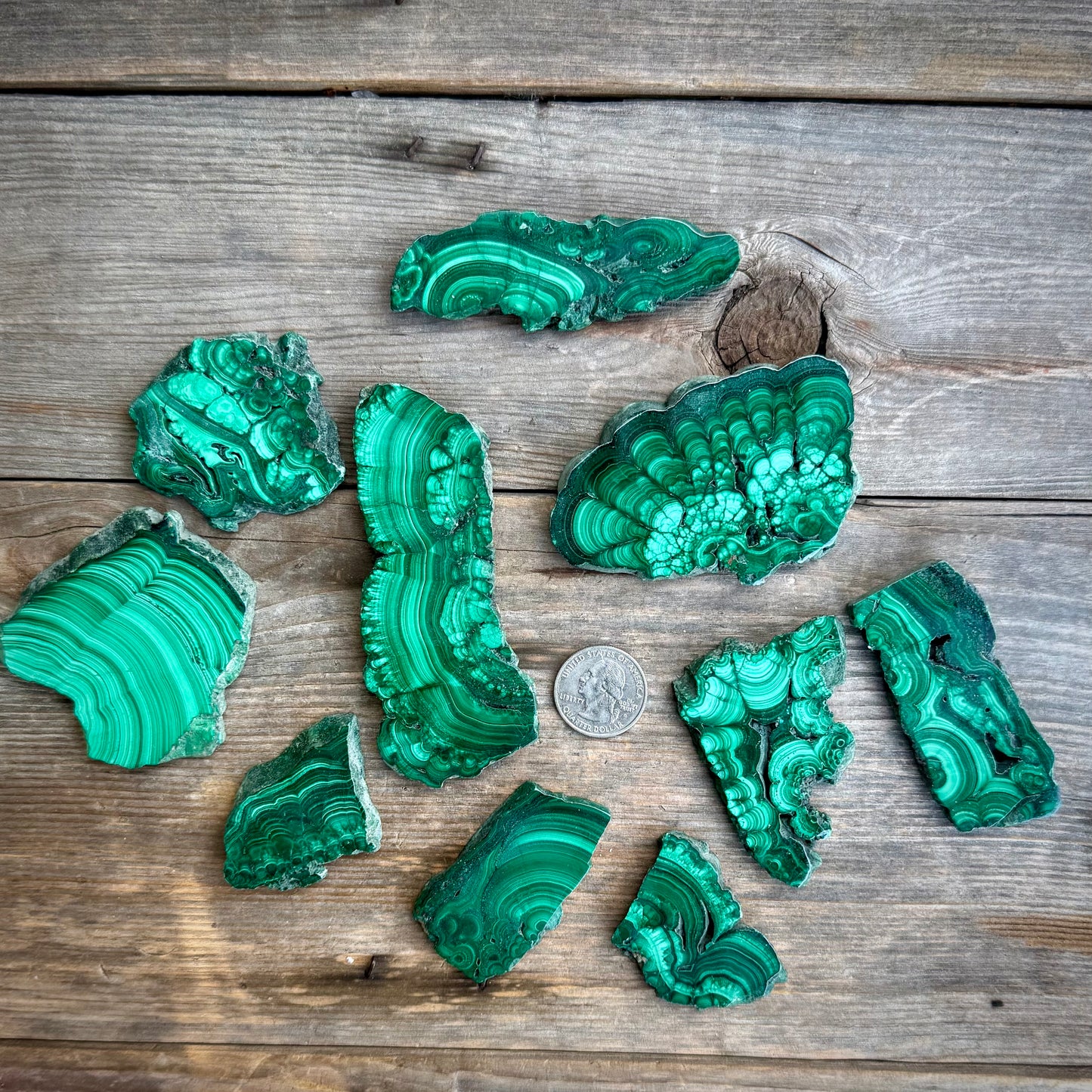 Malachite Polished Slabs – Natural Congo Malachite