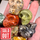 1” Mini Crystal Skull Mixed Variety - Magick Souls