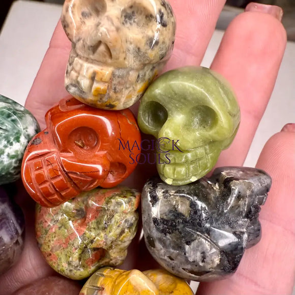 1” Mini Crystal Skull Mixed Variety - Magick Souls