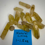 100% Genuine Natural Citrine Point M (1 - 1.5 oz) Rocks & Fossils