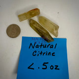 100% Genuine Natural Citrine Point XS (less the.5 oz) Rocks & Fossils