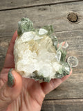 Phantom Chlorite Quartz Green Ghost Cluster Mineral Specimen - Magick Souls