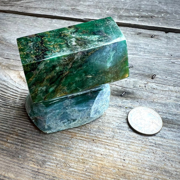 Unique Emerald and Fuchsite Freeform