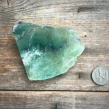 Rainbow Fluorite Flat Base One Side Polished Slab