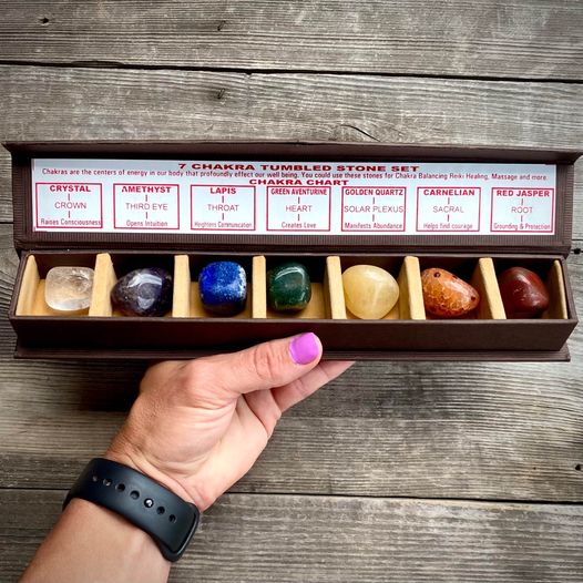 Tumbled Crystal Stone Chakra Gift Set Magick Souls