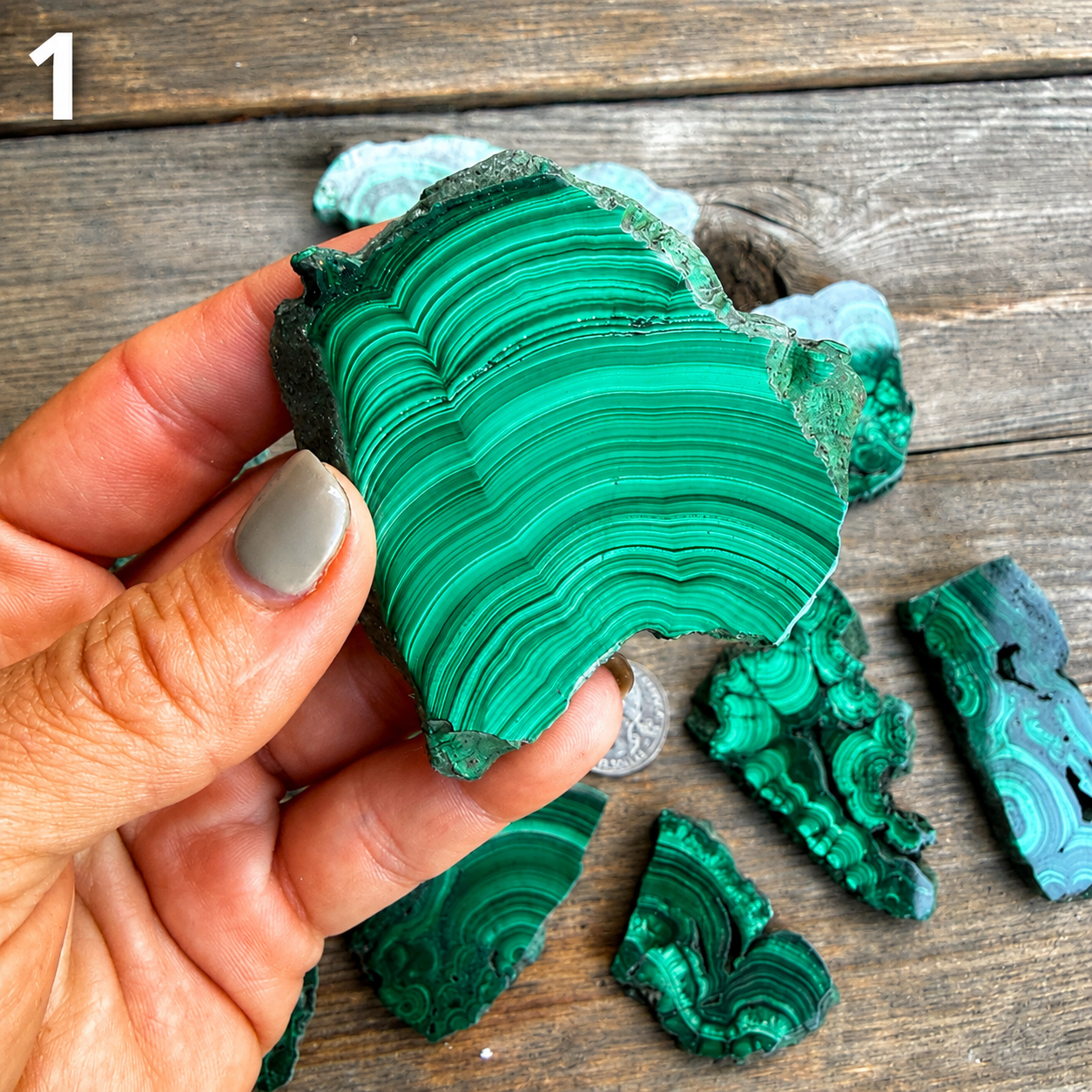 Malachite Polished Slabs – Natural Congo Malachite
