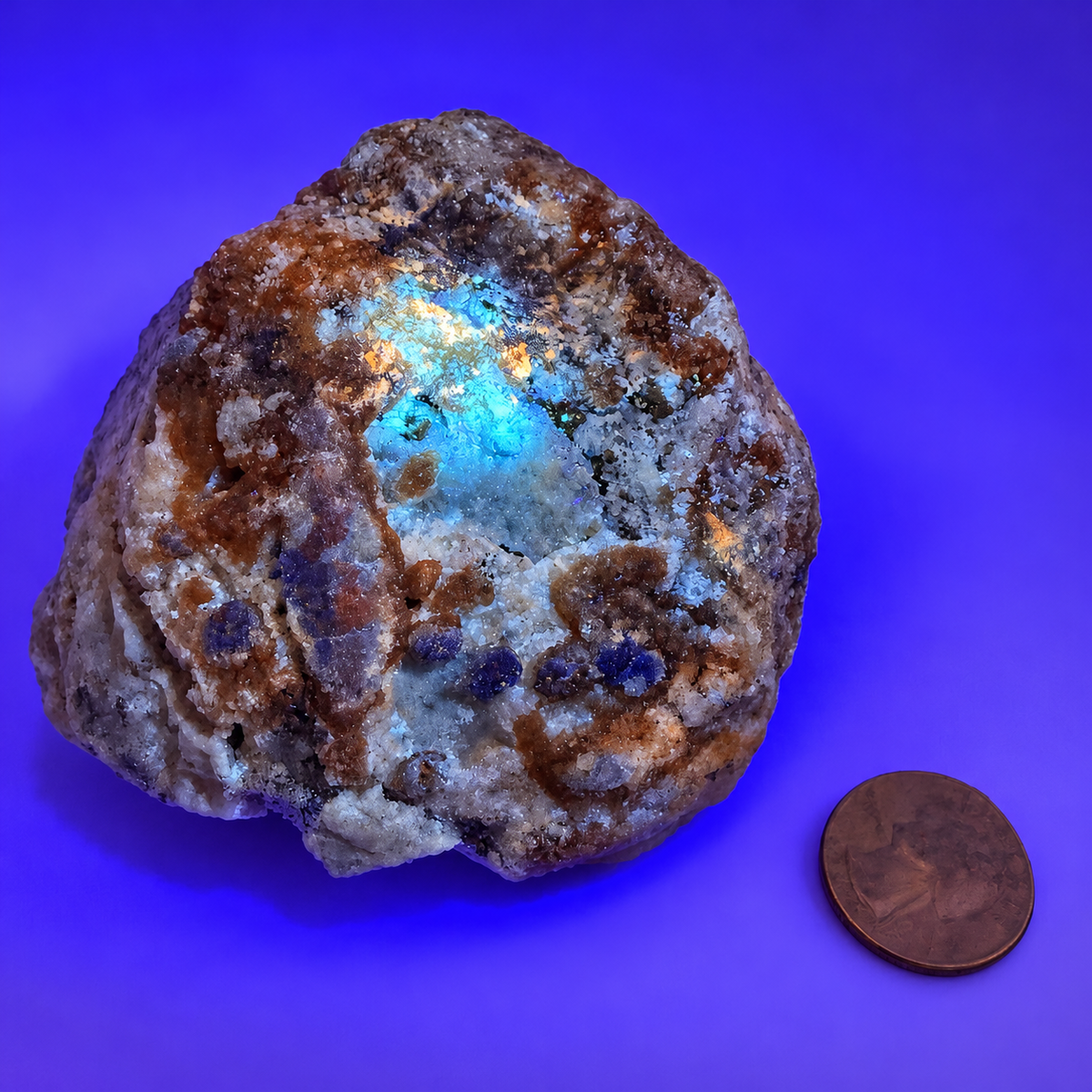 Afghanite Mineral Specimen on matrix – UV Reactive from Afghanistan