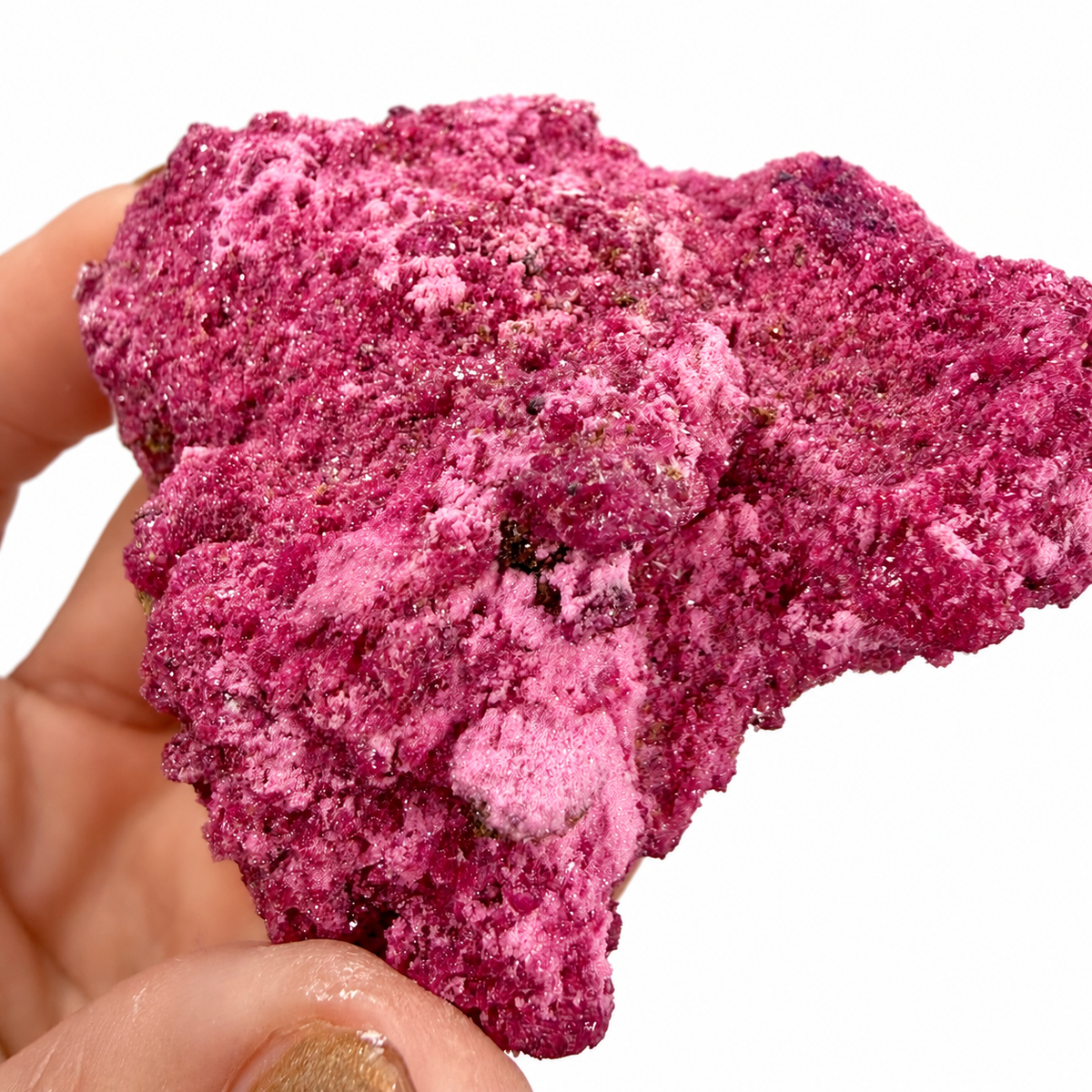 Honeycomb Ruby Raw Mineral Specimen – Natural Red Corundum, UV Reactive