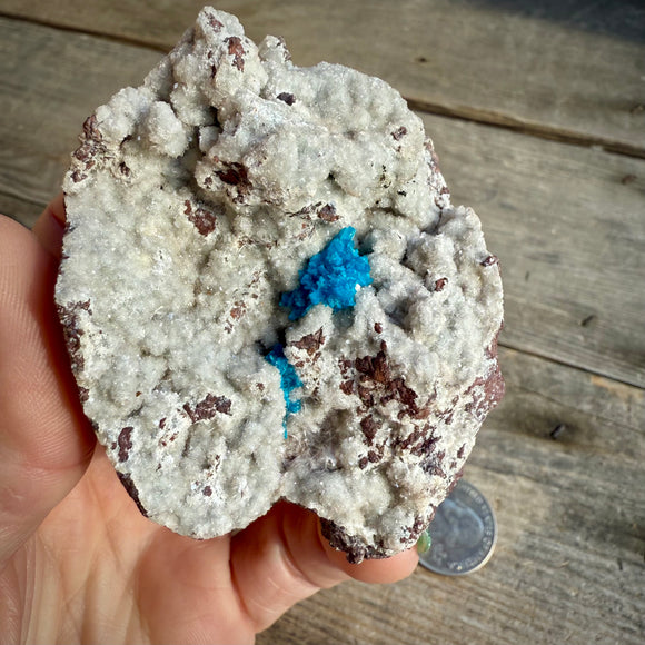 Cavansite on Heulandite Specimen