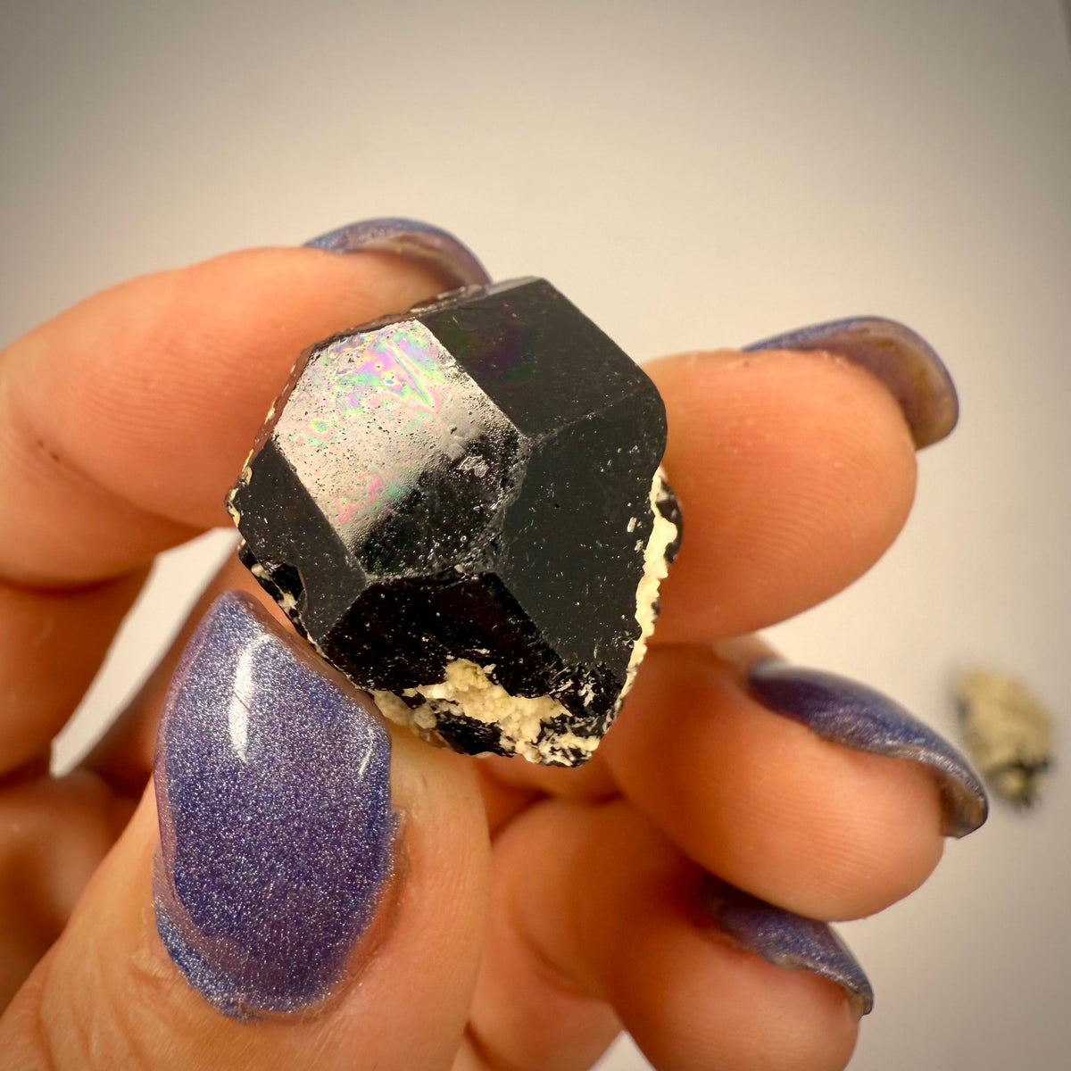 Natural Schorl Tourmaline with Hyalite Opal & Smoky Quartz – Namibia Rocks & Fossils
