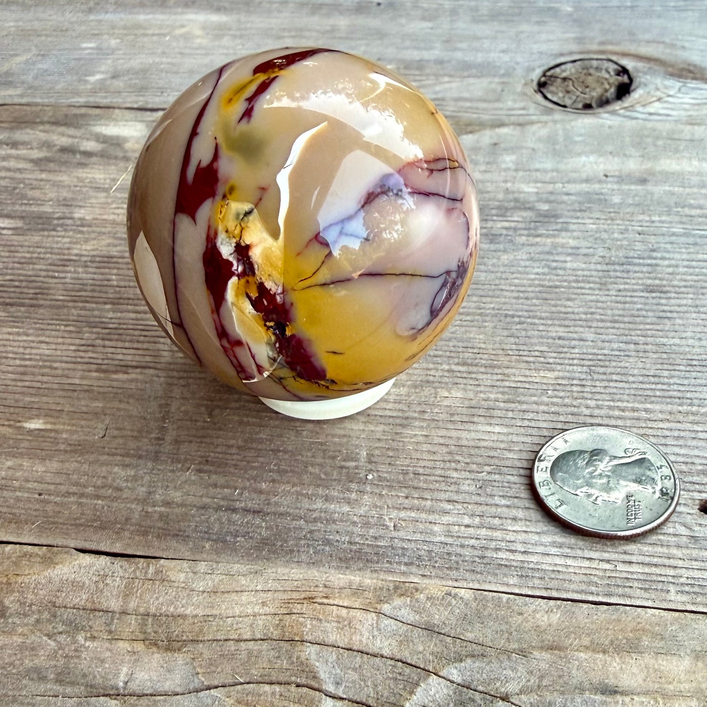 Mookaite Jasper Sphere – 50mm Polished Crystal Ball