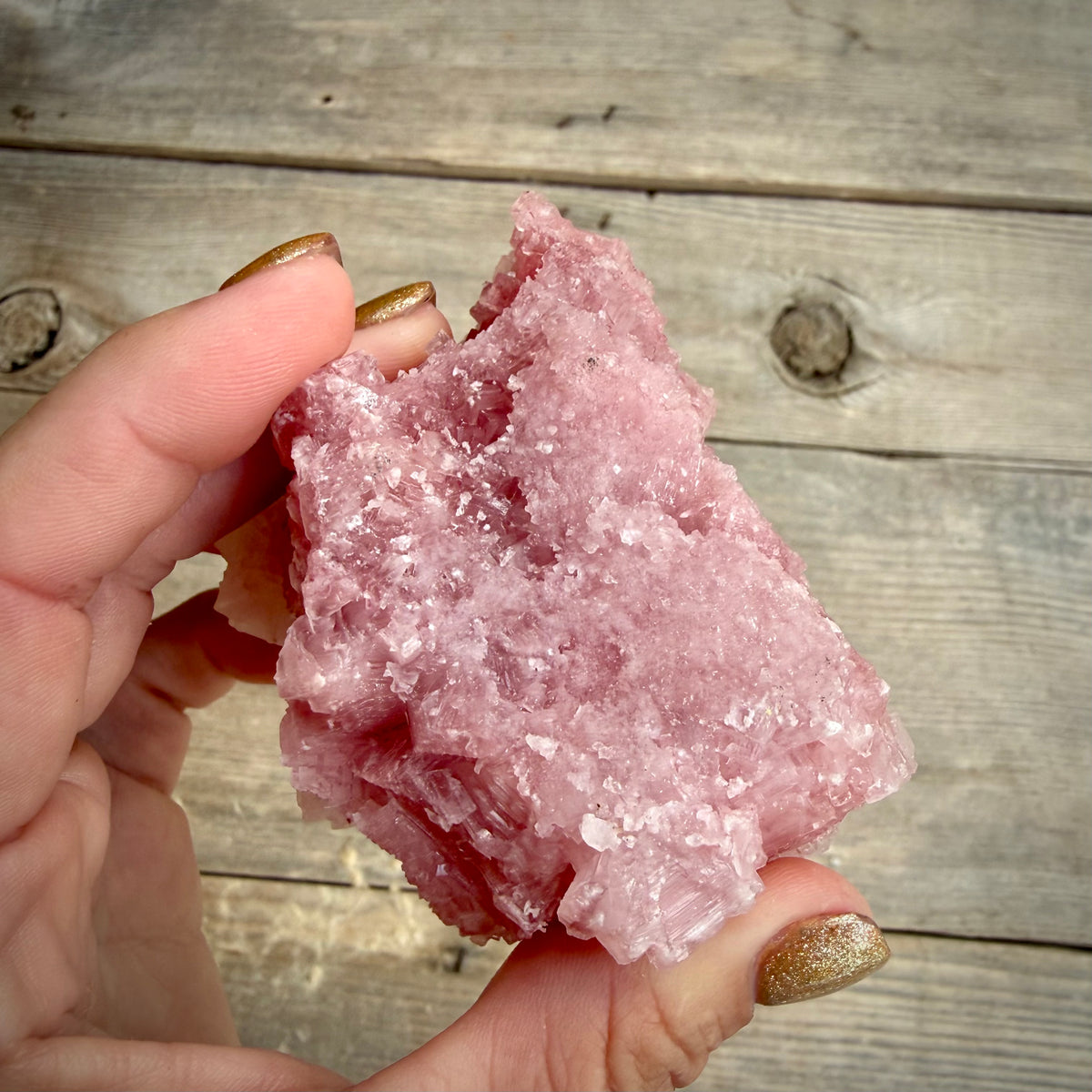 Pink Halite Crystal Cluster – Natural Specimen, One of a Kind