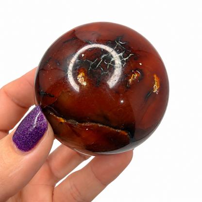 Carnelian Sphere – 60mm Polished