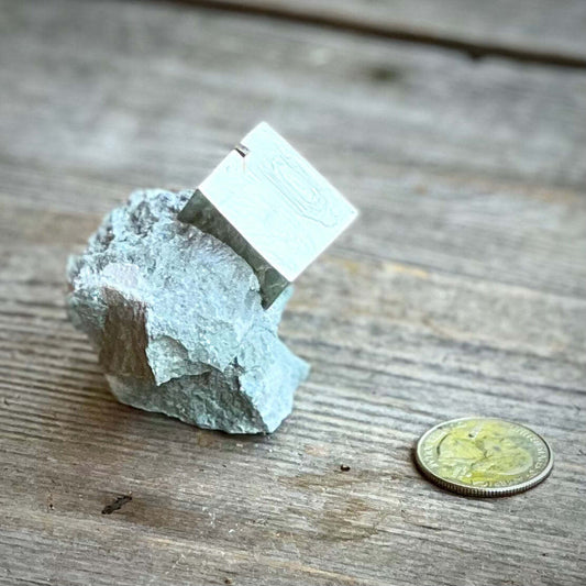 Natural Pyrite Cube in Matrix - Magick Souls