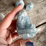 Celestite Mini Flat Base Druzy Freeforms