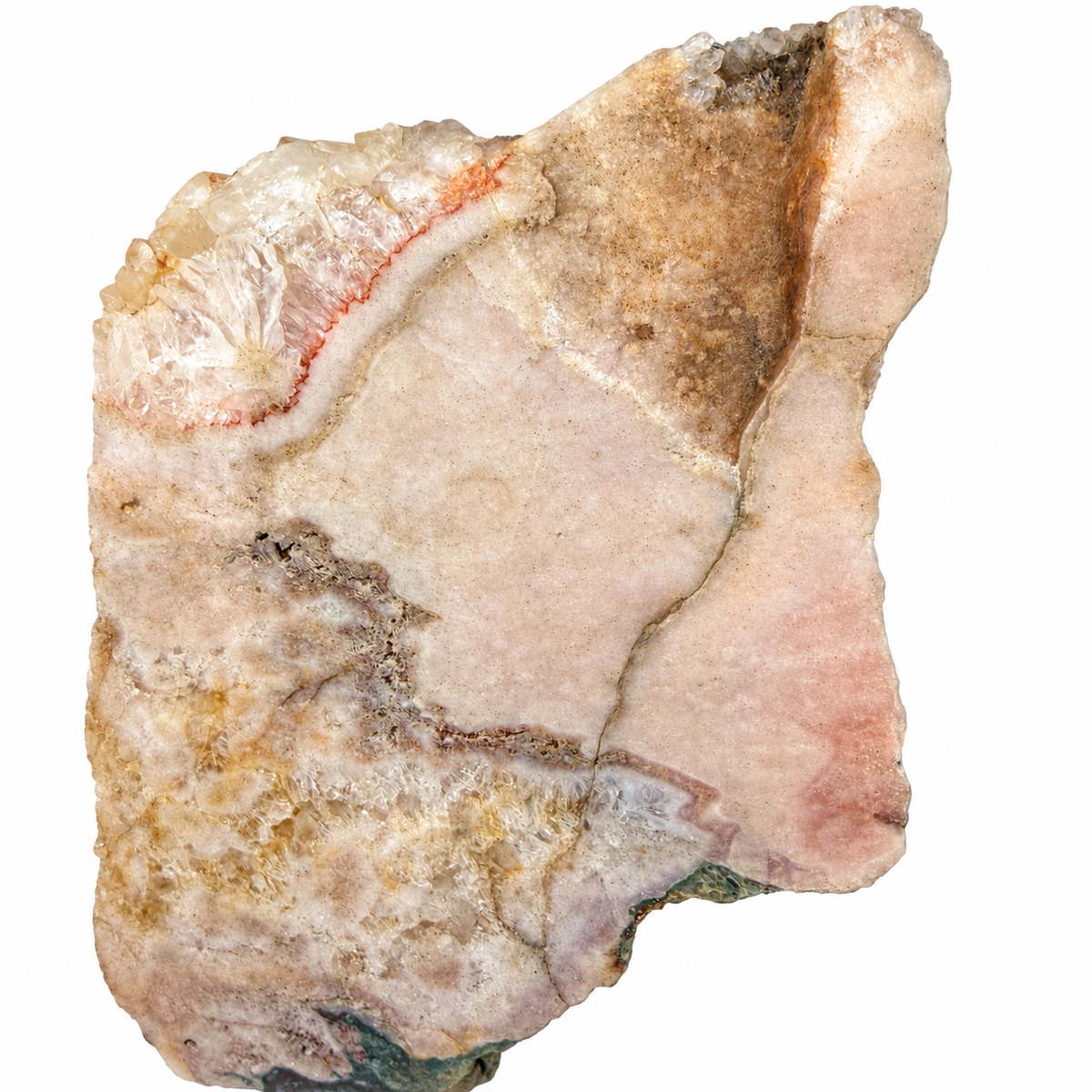 Pink Amethyst Slab on Metal Stand – Large Natural Specimen