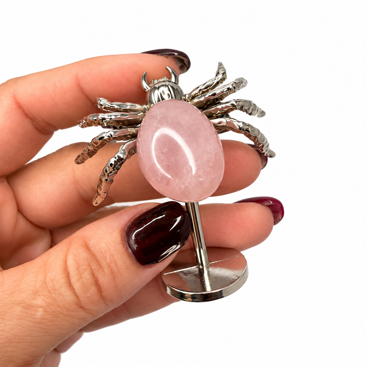 Crystal spider figurine detail, spooky witchy altar decor - Magick Souls