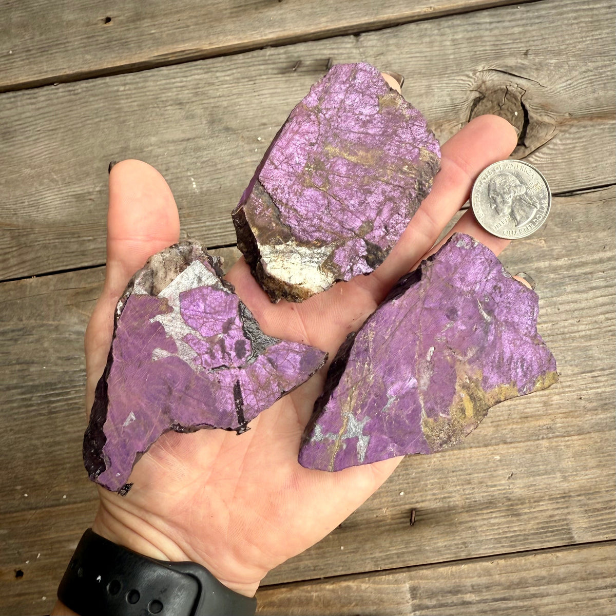 Natural Purpurite Slabs – Namibia Rocks & Fossils