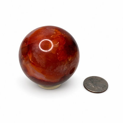 Carnelian Sphere – 60mm Polished