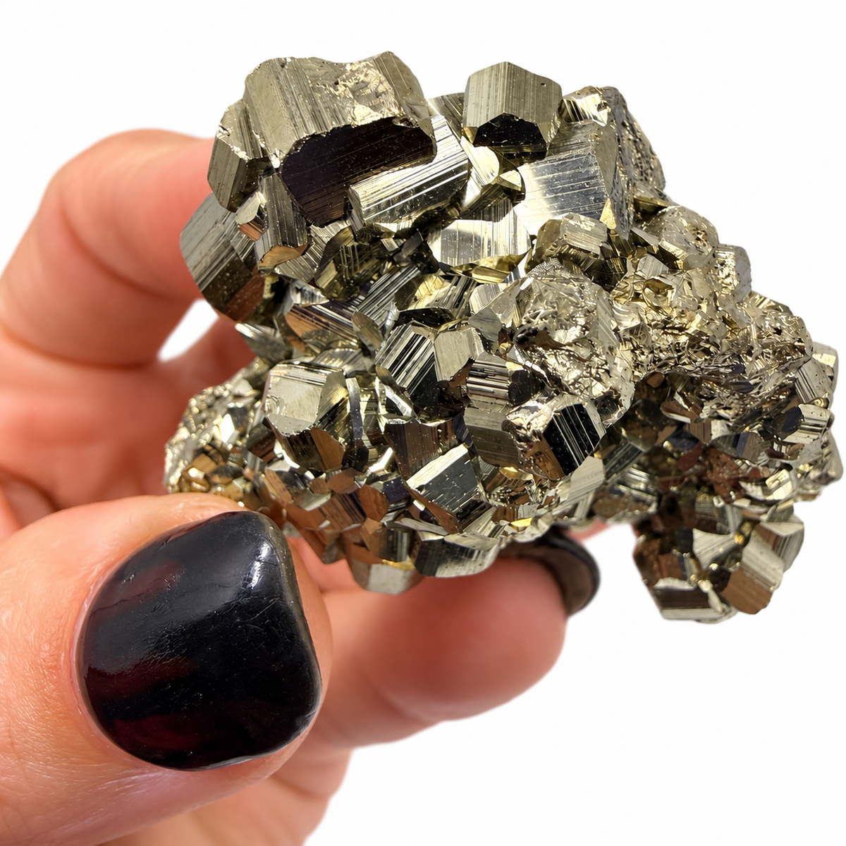 High luster fool's gold pyrite cluster for abundance, one of a kind - Magick Souls